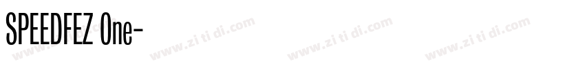 SPEEDFEZ One字体转换